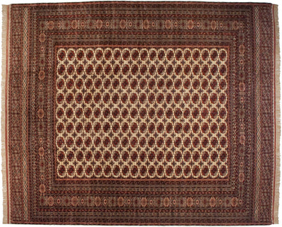 14.5x16.5 Vintage Fine Pakistani Bokhara Design Carpet by Old New House® - main product image for Resin Society