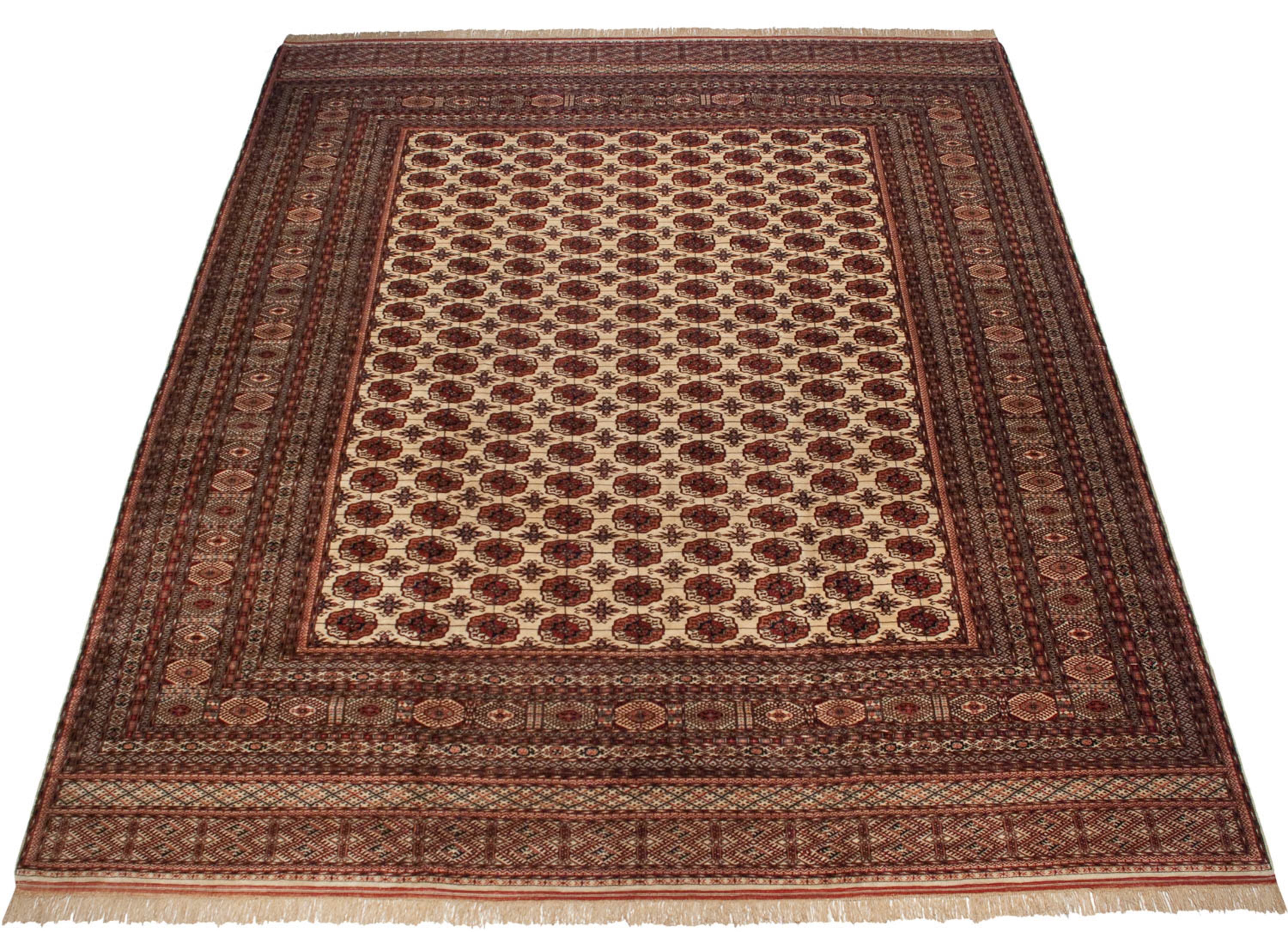 14.5x16.5 Vintage Fine Pakistani Bokhara Design Carpet by Old New House® - product image 5 for Resin Society