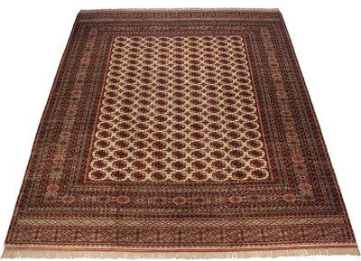 14.5x16.5 Vintage Fine Pakistani Bokhara Design Carpet by Old New House® - product image 5 for Resin Society
