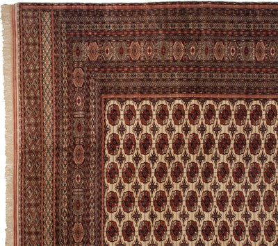 14.5x16.5 Vintage Fine Pakistani Bokhara Design Carpet by Old New House® - product image 6 for Resin Society