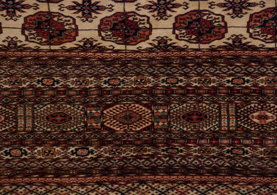 14.5x16.5 Vintage Fine Pakistani Bokhara Design Carpet by Old New House® - product image 8 for Resin Society