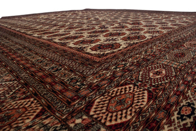 14.5x16.5 Vintage Fine Pakistani Bokhara Design Carpet by Old New House® - product image 3 for Resin Society