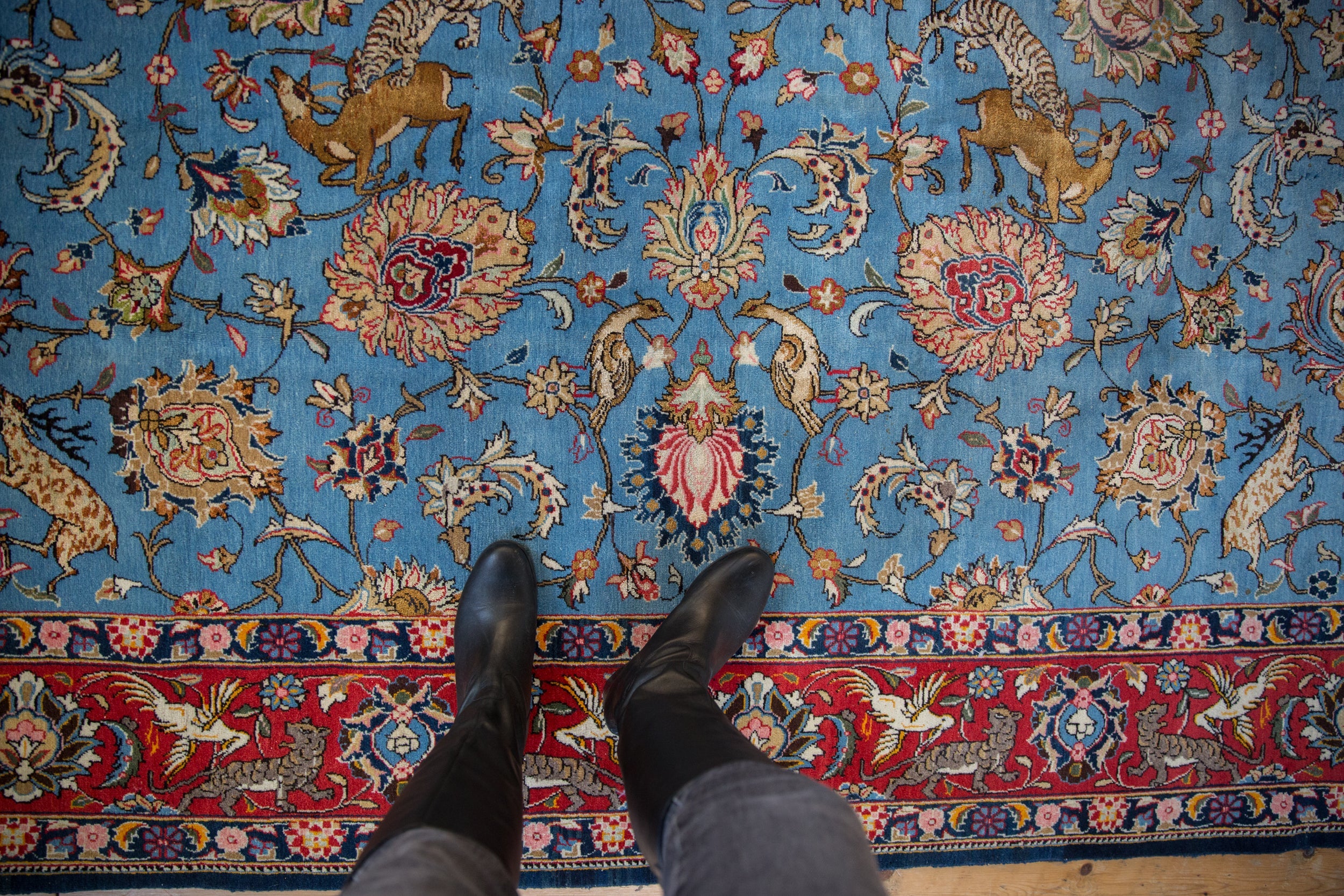 8.5x13 Vintage Qom Carpet by Old New House® - product image 2 for Resin Society
