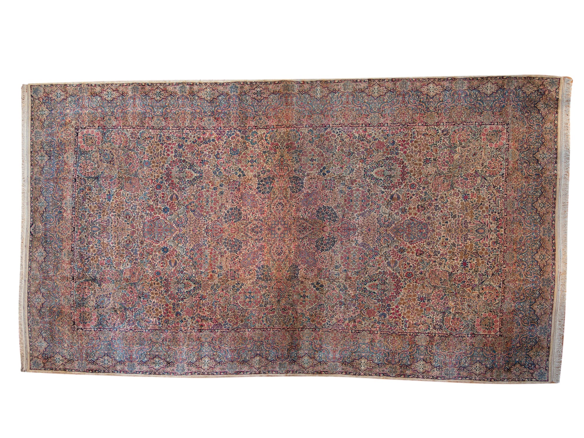 11.5x19.5 Vintage Lavar Kerman Carpet by Old New House® - main product image for Resin Society