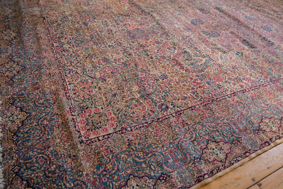 11.5x19.5 Vintage Lavar Kerman Carpet by Old New House® - product image 4 for Resin Society