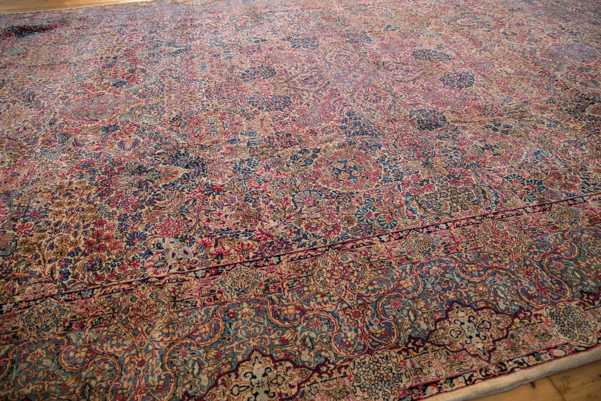 11.5x19.5 Vintage Lavar Kerman Carpet by Old New House® - product image 8 for Resin Society