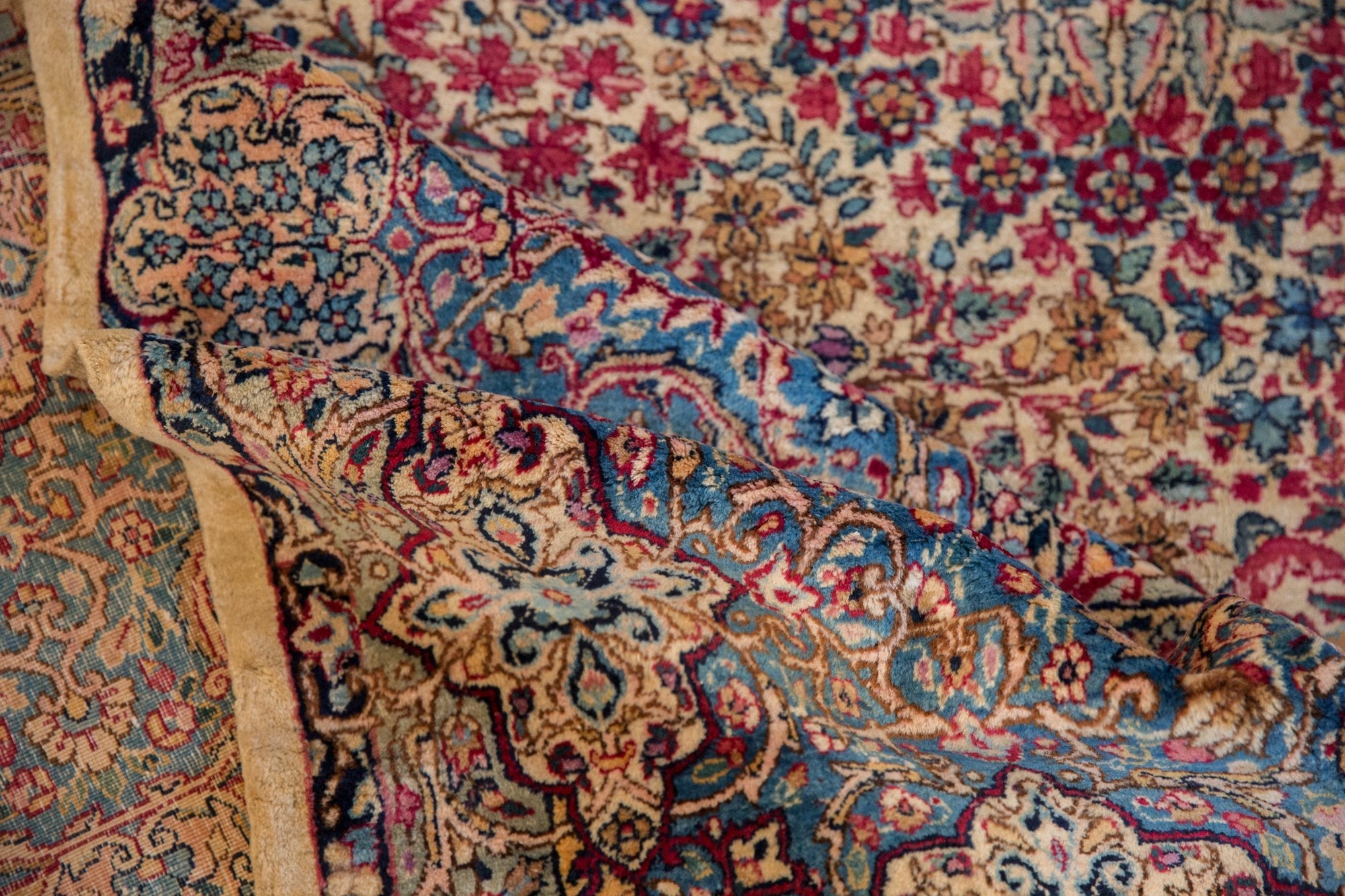 11.5x19.5 Vintage Lavar Kerman Carpet by Old New House® - product image 9 for Resin Society