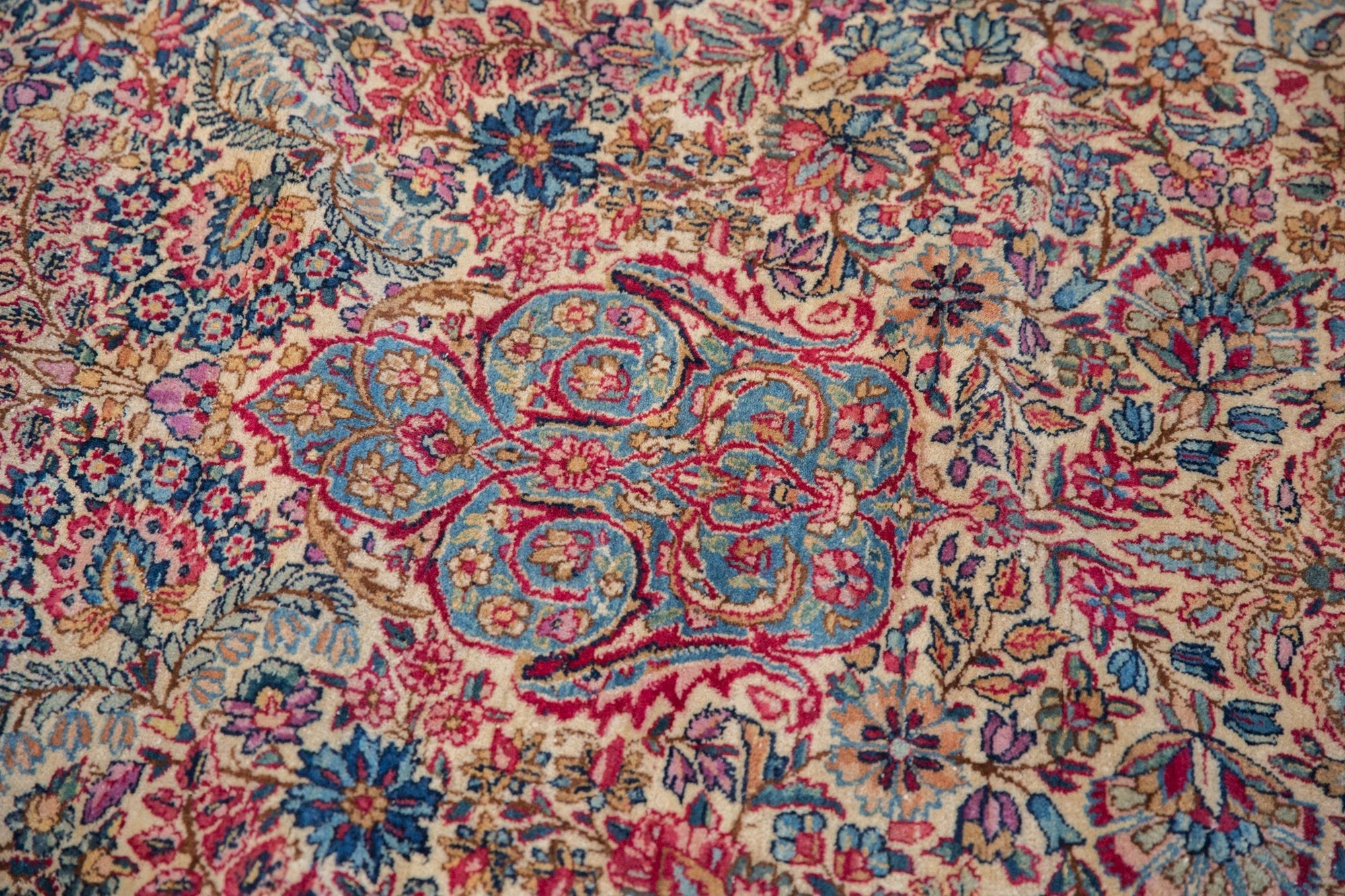11.5x19.5 Vintage Lavar Kerman Carpet by Old New House® - product image 13 for Resin Society