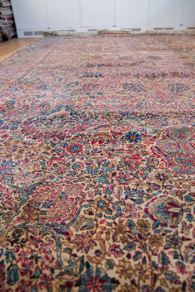 11.5x19.5 Vintage Lavar Kerman Carpet by Old New House® - product image 14 for Resin Society