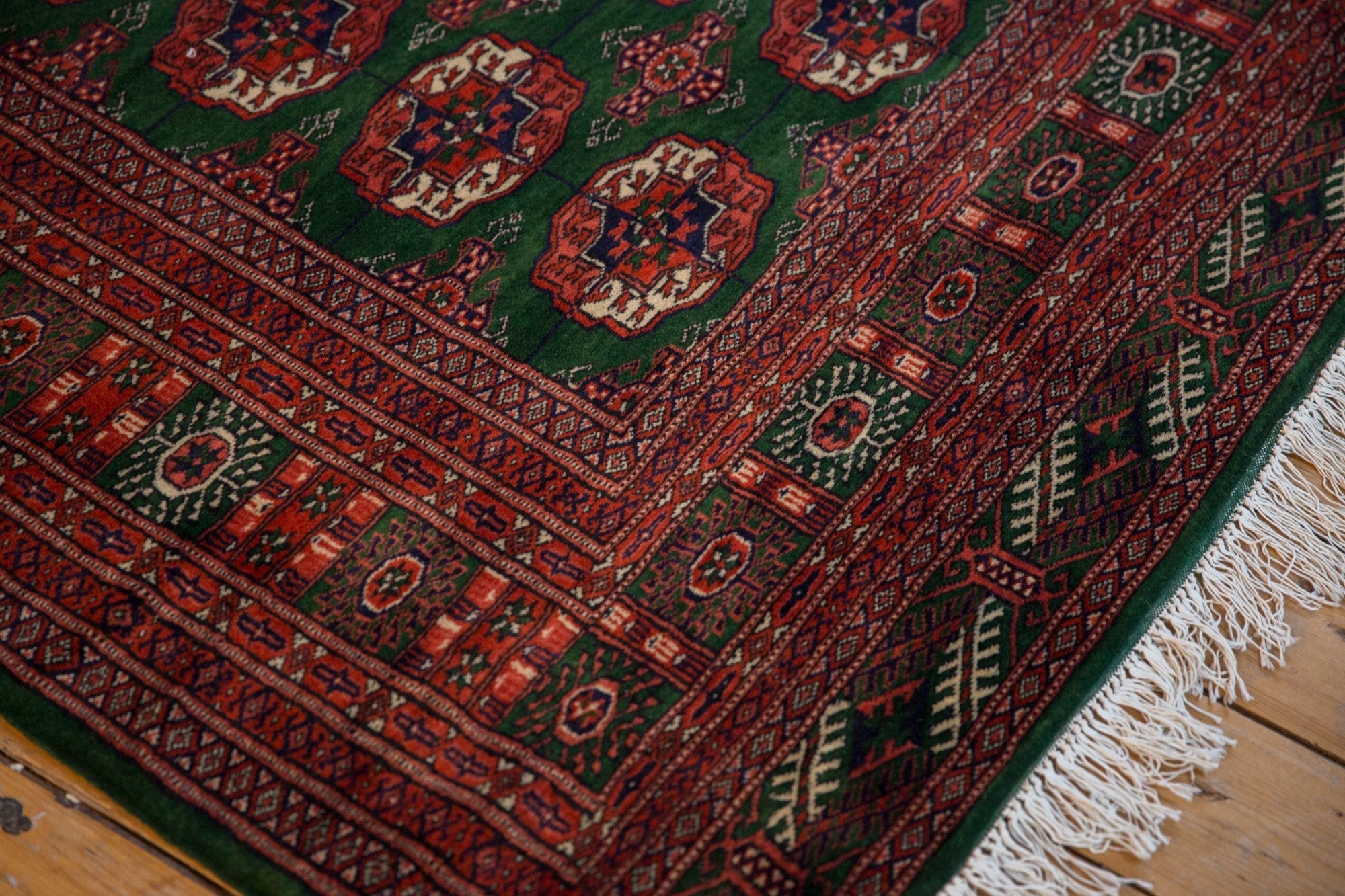 6x6.5 Vintage Fine Pakistani Bokhara Design Square Carpet by Old New House® - product image 4 for Resin Society