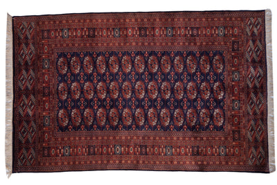 5x8 Vintage Fine Pakistani Bokhara Design Carpet by Old New House® - main product image for Resin Society