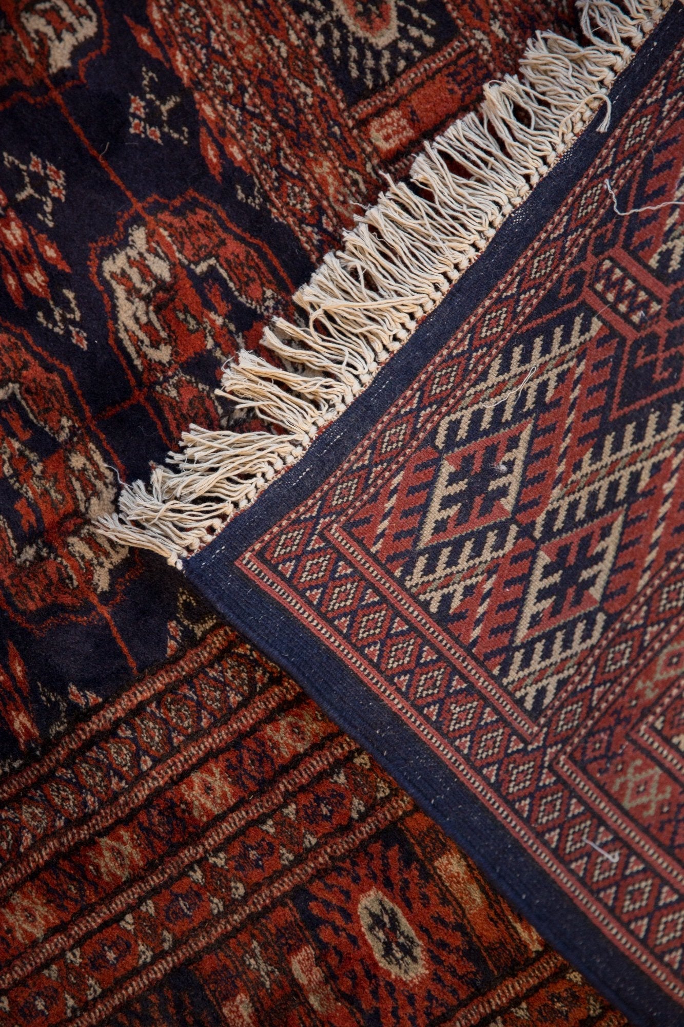 5x8 Vintage Fine Pakistani Bokhara Design Carpet by Old New House® - product image 11 for Resin Society