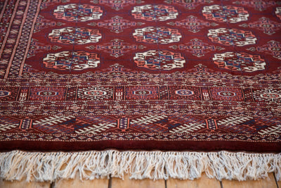 6x6.5 Vintage Fine Pakistani Bokhara Design Square Carpet by Old New House® - product image 8 for Resin Society