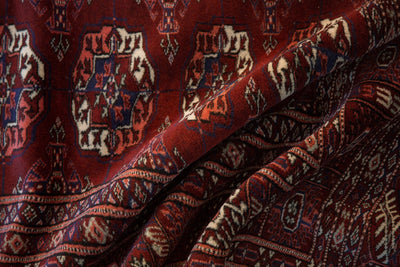 6x6.5 Vintage Fine Pakistani Bokhara Design Square Carpet by Old New House® - product image 10 for Resin Society