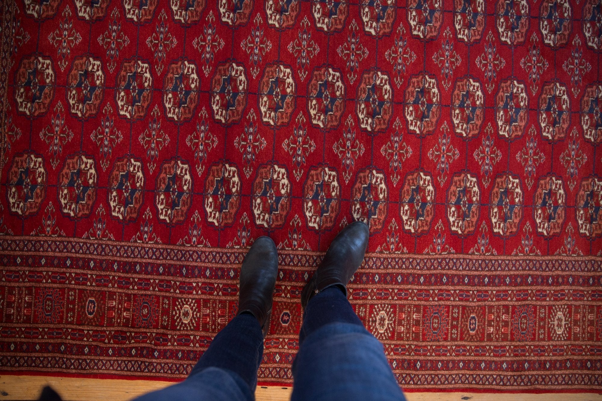 5x8 Vintage Fine Pakistani Bokhara Design Carpet by Old New House® - product image 2 for Resin Society