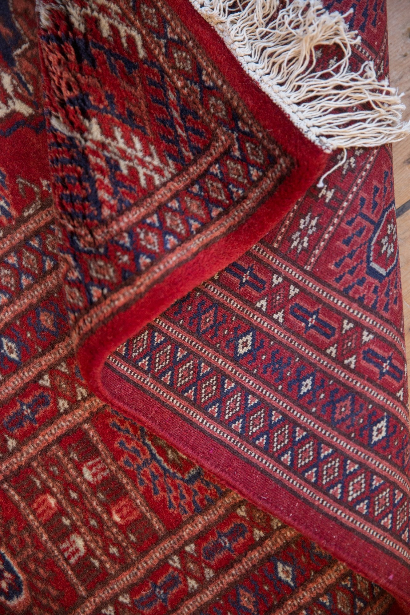 5x8 Vintage Fine Pakistani Bokhara Design Carpet by Old New House® - product image 10 for Resin Society