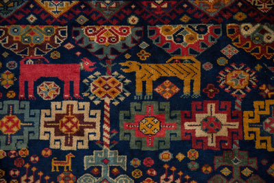 5.5x6.5 Vintage Indian Shiraz Design Carpet by Old New House® - product image 3 for Resin Society