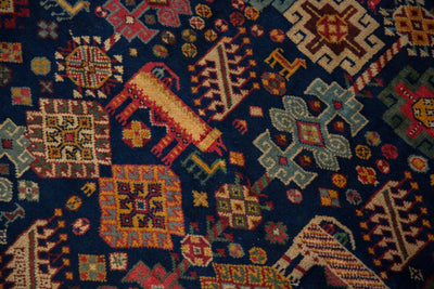 5.5x6.5 Vintage Indian Shiraz Design Carpet by Old New House® - product image 4 for Resin Society