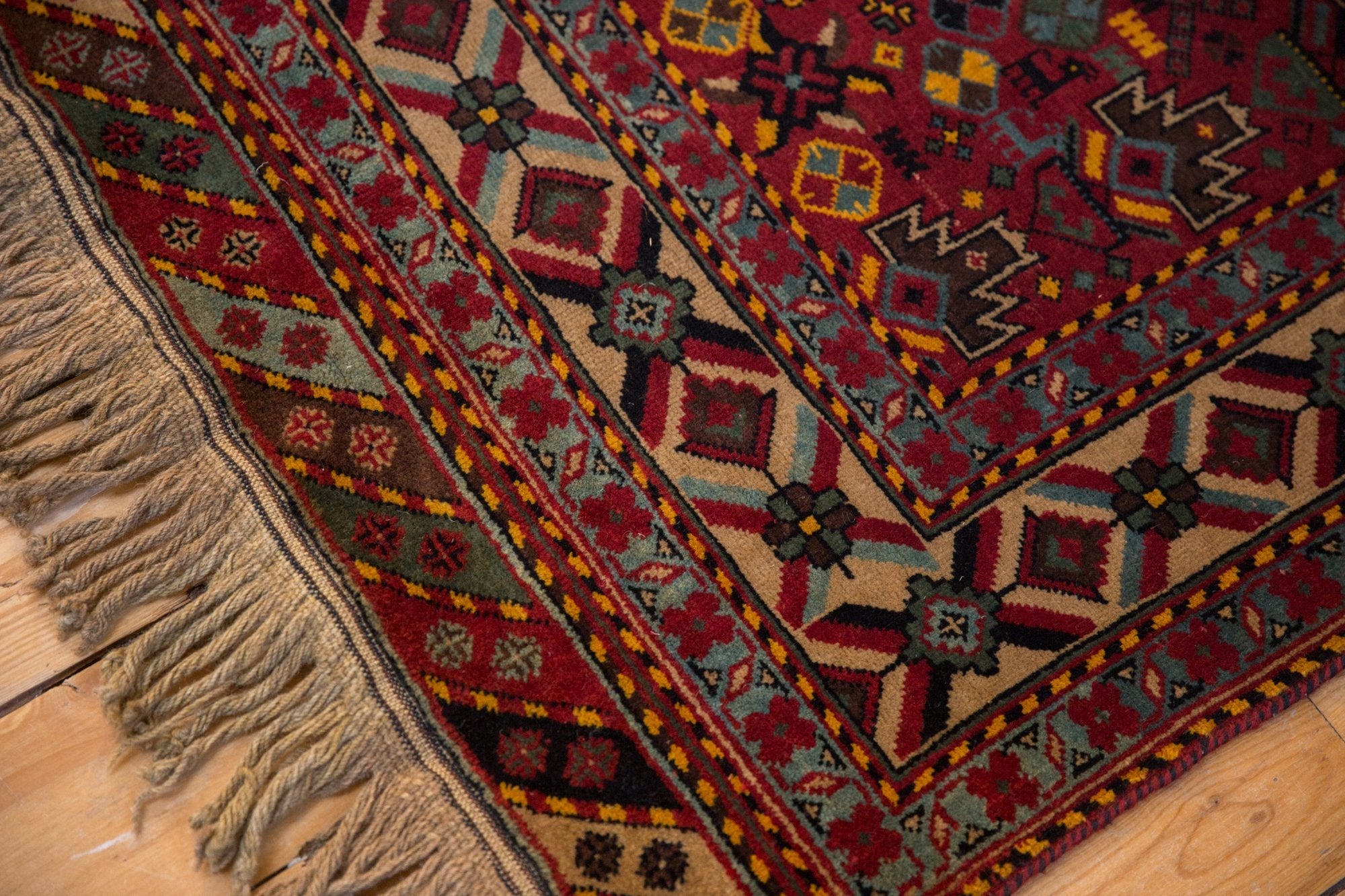 5x8 Vintage Indian Afshar Design Carpet by Old New House® - product image 5 for Resin Society