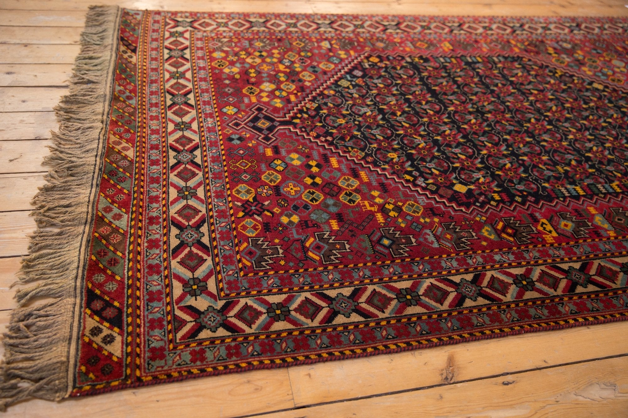 5x8 Vintage Indian Afshar Design Carpet by Old New House® - product image 6 for Resin Society
