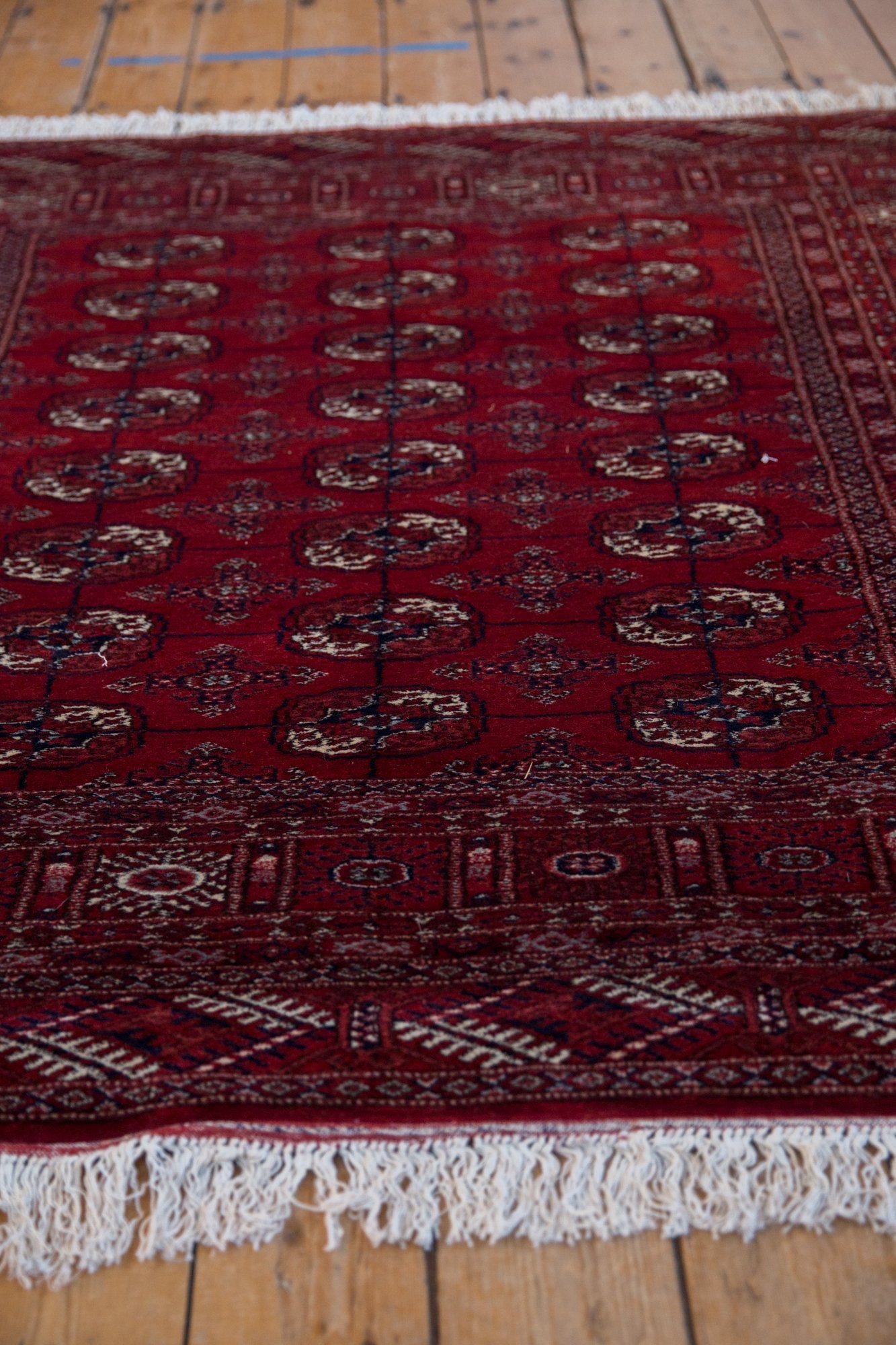 5x5.5 Vintage Fine Pakistani Bokhara Design Square Rug by Old New House® - product image 4 for Resin Society