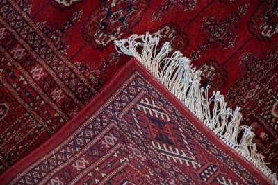 5x5.5 Vintage Fine Pakistani Bokhara Design Square Rug by Old New House® - product image 10 for Resin Society
