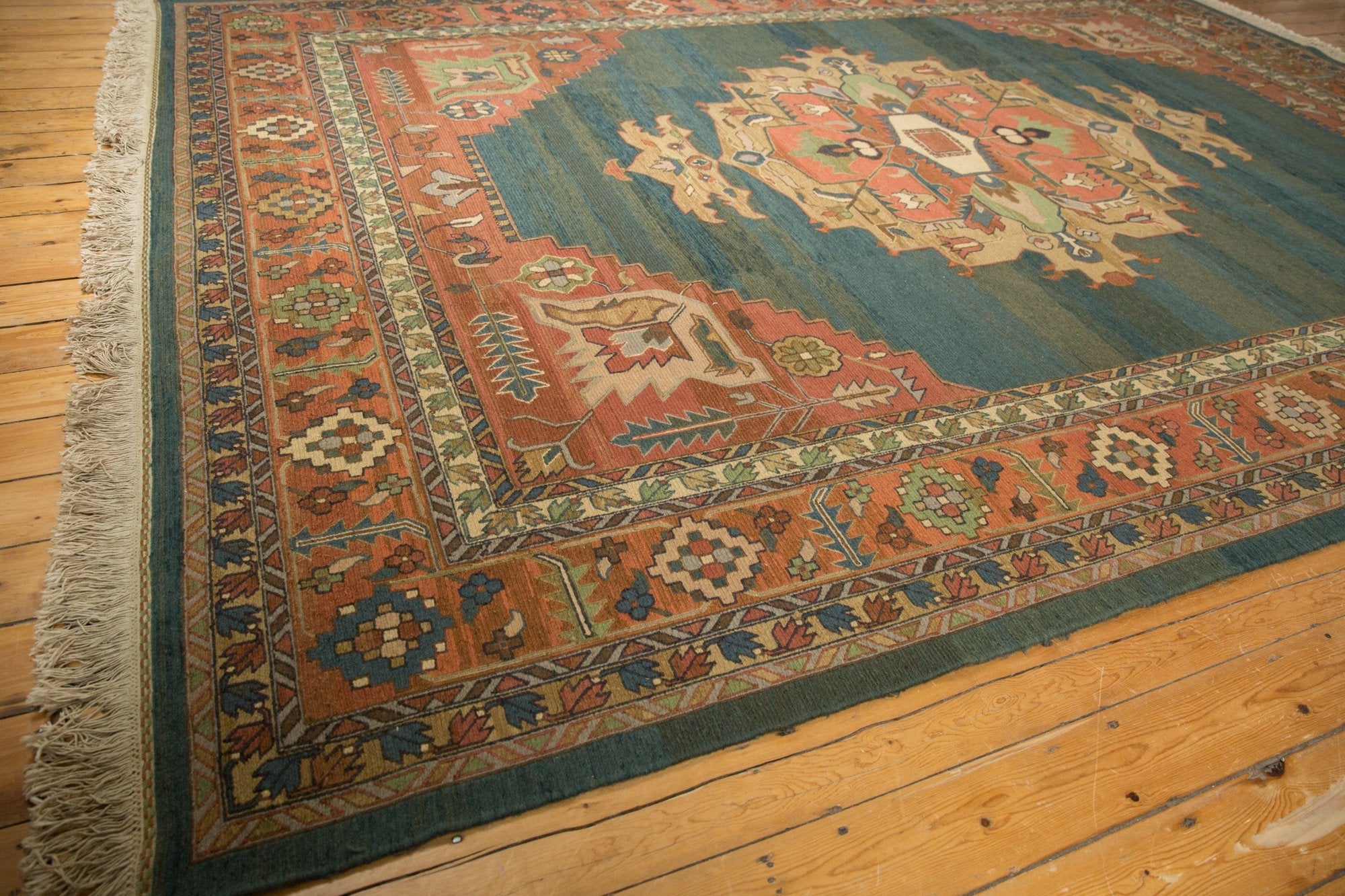 10x13.5 Vintage Serapi Indian Soumac Design Carpet by Old New House® - product image 7 for Resin Society