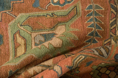 10x13.5 Vintage Serapi Indian Soumac Design Carpet by Old New House® - product image 14 for Resin Society