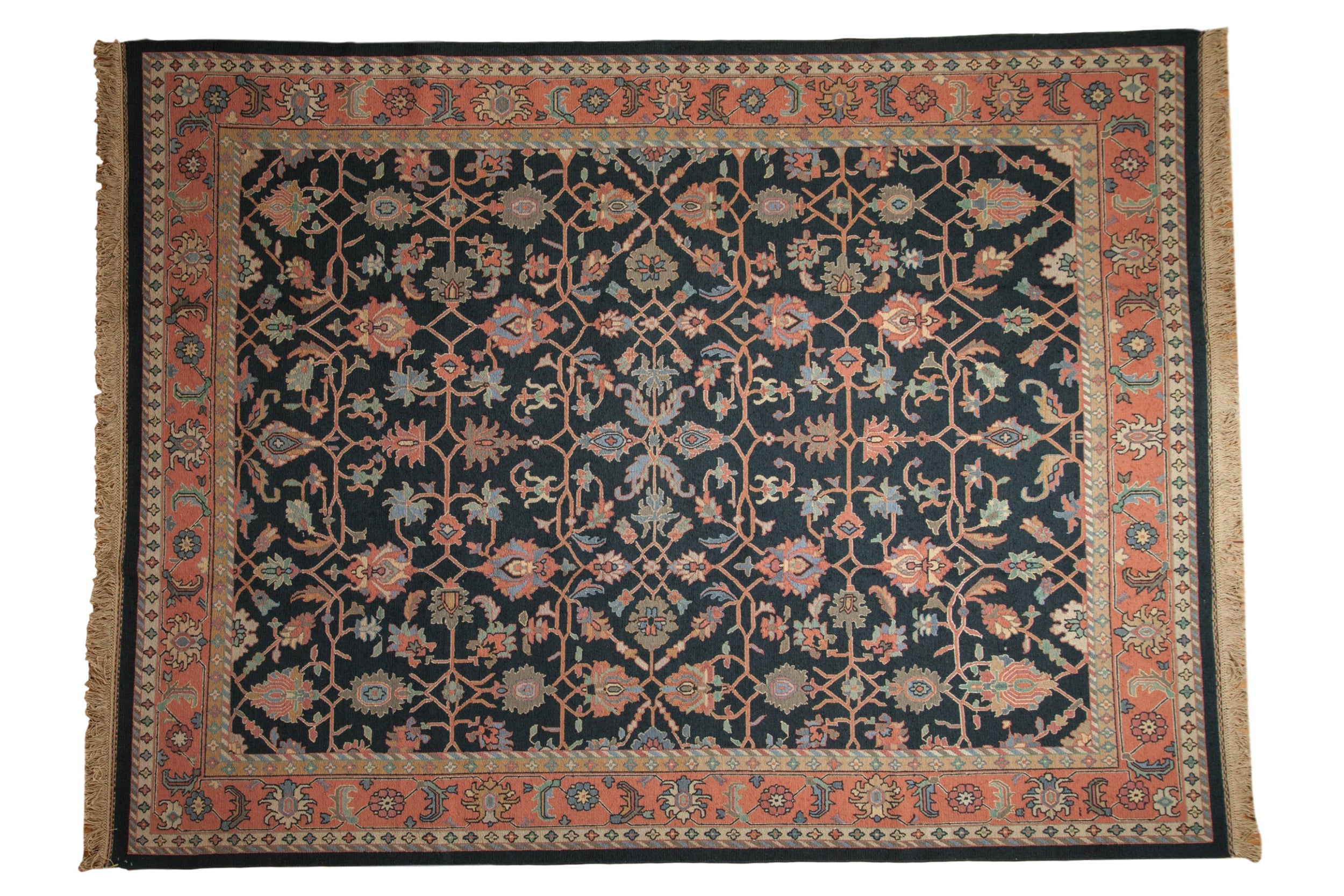 9x12 Vintage Serapi Indian Soumac Design Carpet by Old New House® - main product image for Resin Society