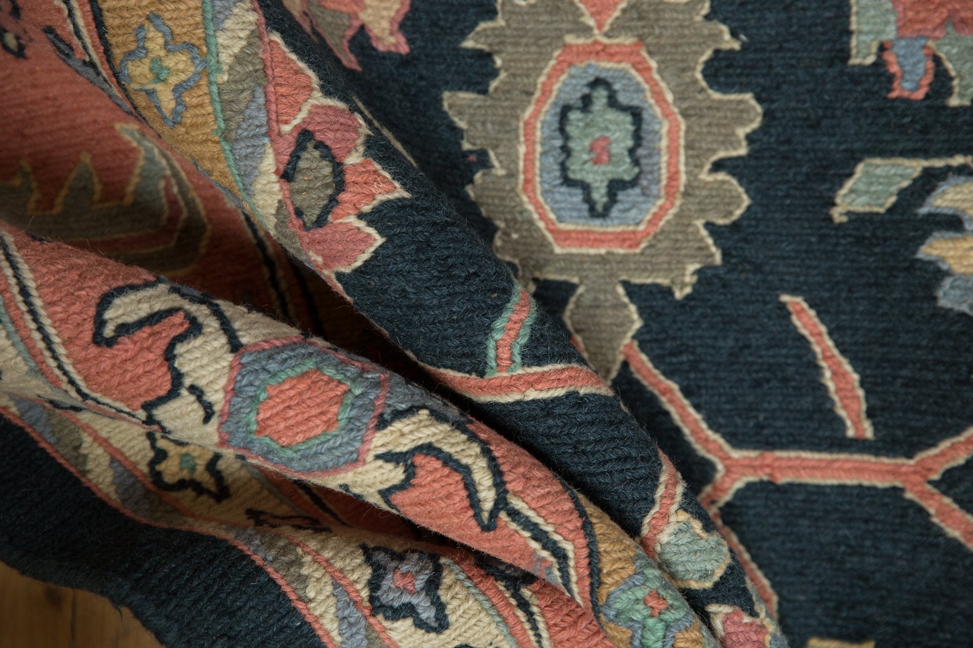 9x12 Vintage Serapi Indian Soumac Design Carpet by Old New House® - product image 11 for Resin Society