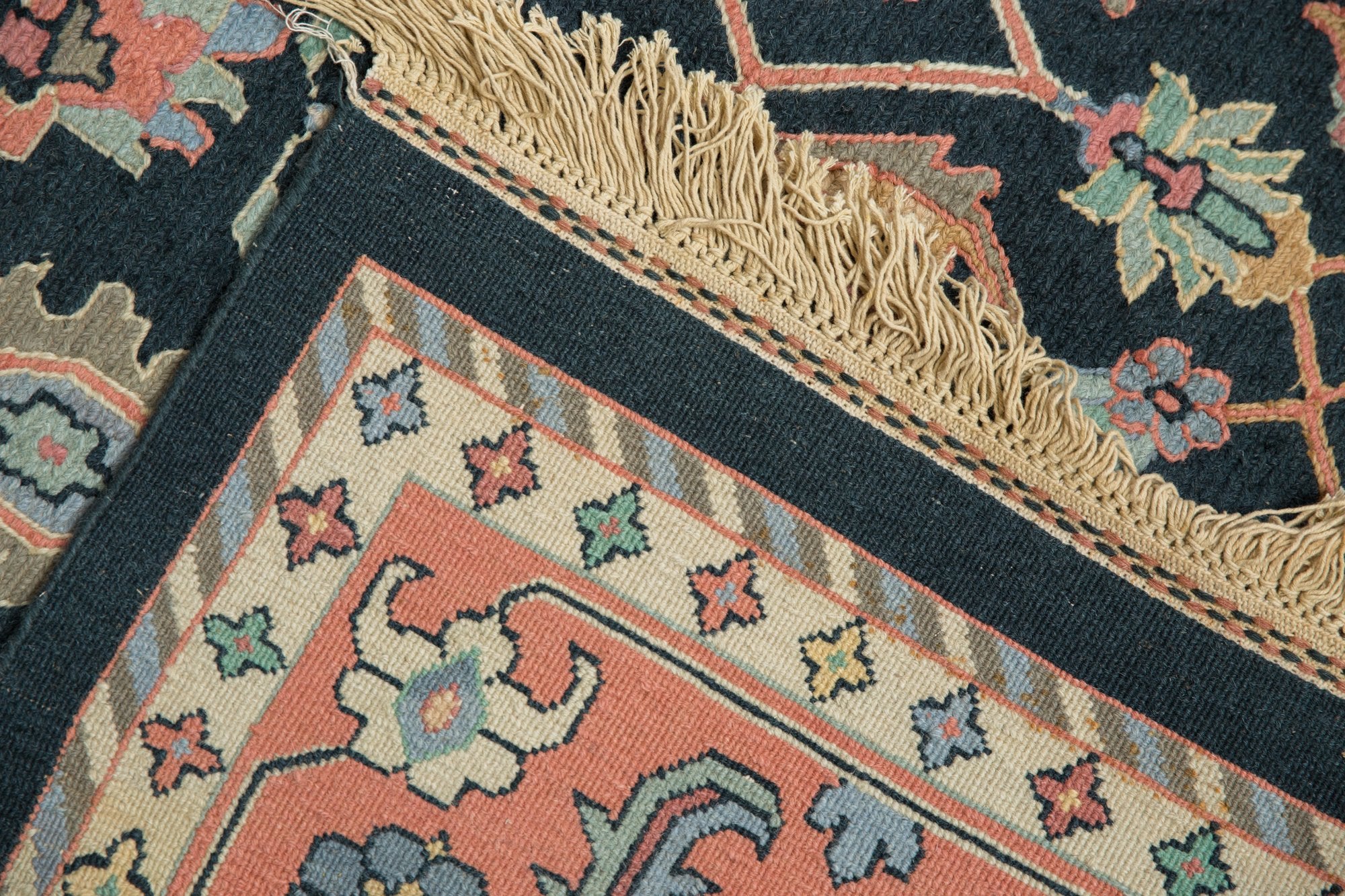 9x12 Vintage Serapi Indian Soumac Design Carpet by Old New House® - product image 12 for Resin Society