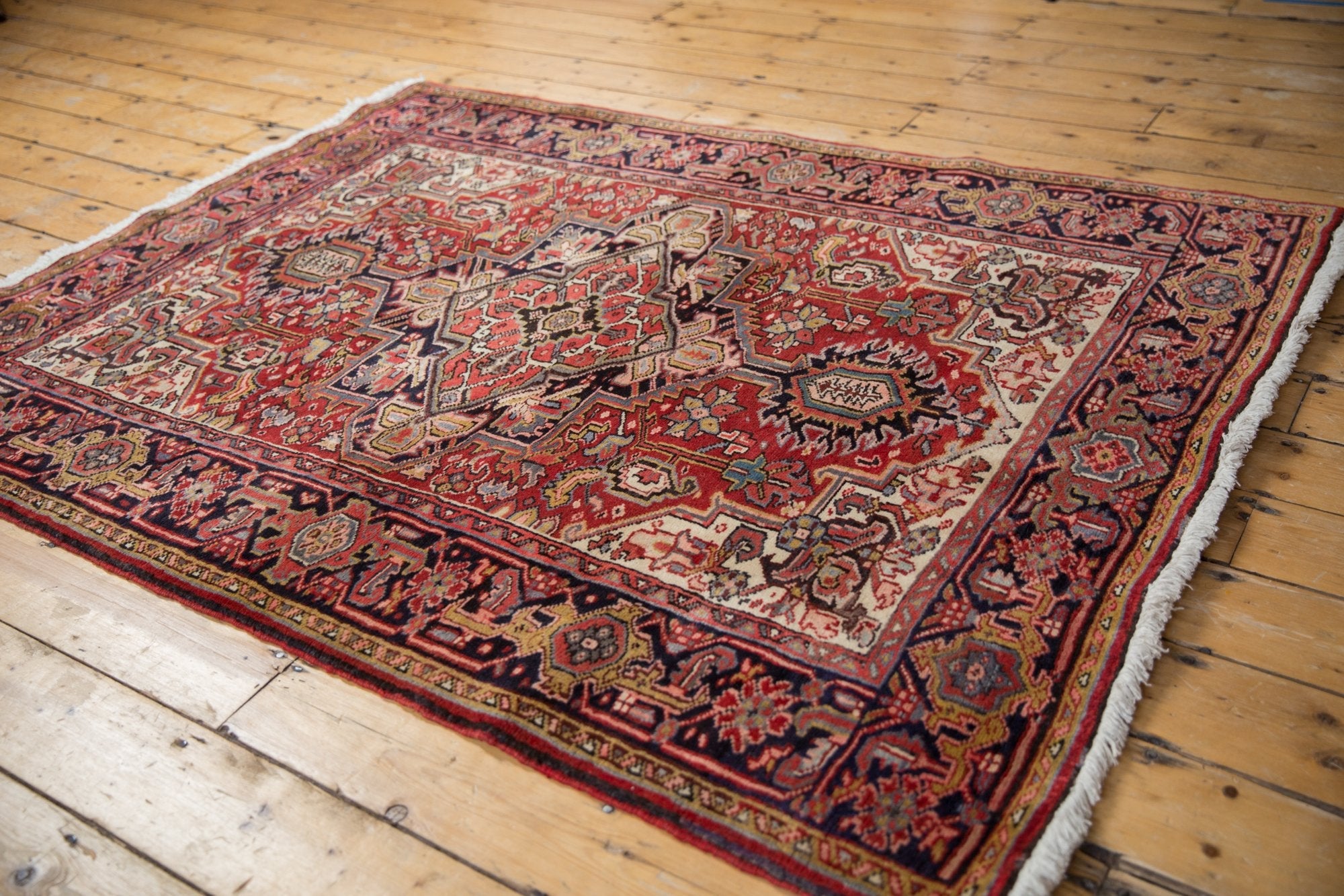5x6 Vintage Heriz Square Rug by Old New House® - product image 3 for Resin Society
