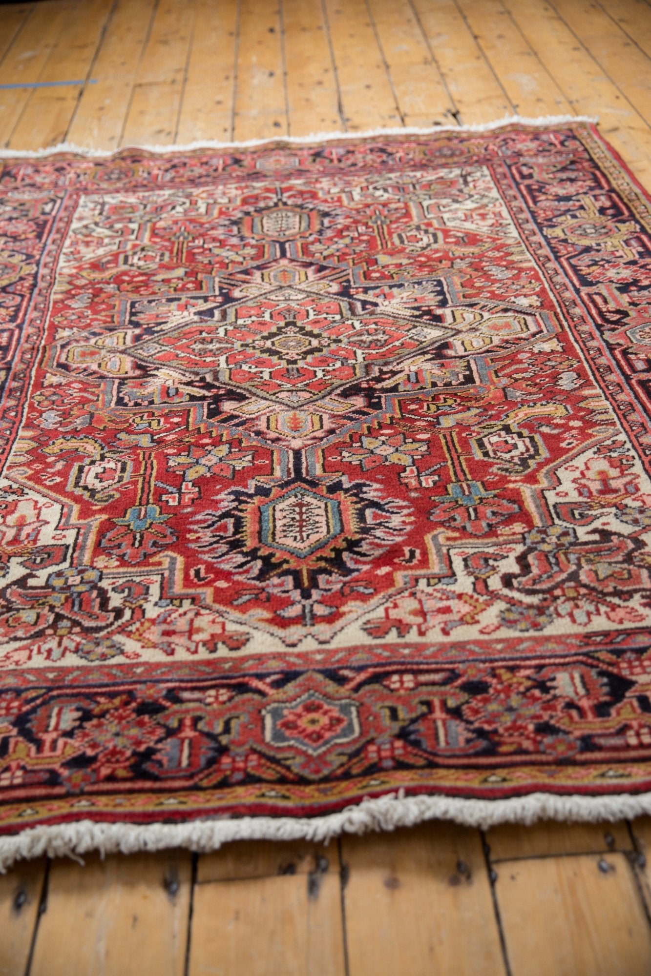 5x6 Vintage Heriz Square Rug by Old New House® - product image 4 for Resin Society
