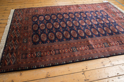 5.5x8 Vintage Fine Pakistani Bokhara Design Carpet by Old New House® - product image 6 for Resin Society