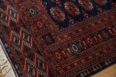 5.5x8 Vintage Fine Pakistani Bokhara Design Carpet by Old New House® - product image 12 for Resin Society