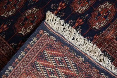 5.5x8 Vintage Fine Pakistani Bokhara Design Carpet by Old New House® - product image 13 for Resin Society