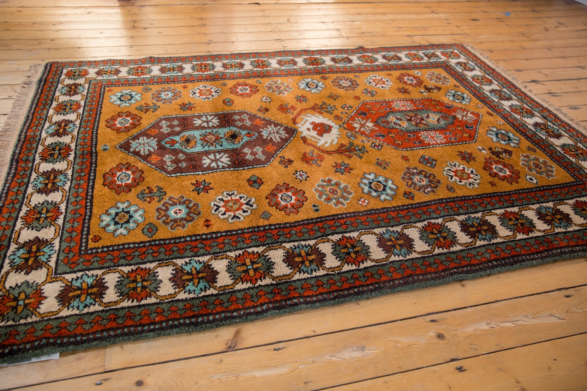 5.5x7.5 Vintage Siberian Kazak Design Carpet by Old New House® - product image 7 for Resin Society