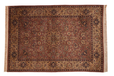 5.5x8 Vintage Romanian Tabriz Design Carpet by Old New House® - main product image for Resin Society