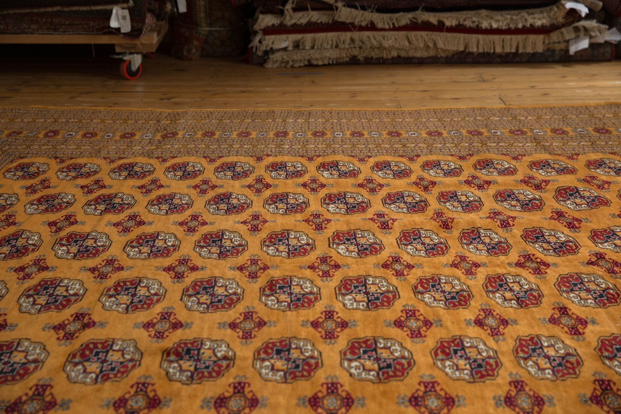 10x14 Vintage Fine Pakistani Bokhara Design Carpet by Old New House® - product image 14 for Resin Society