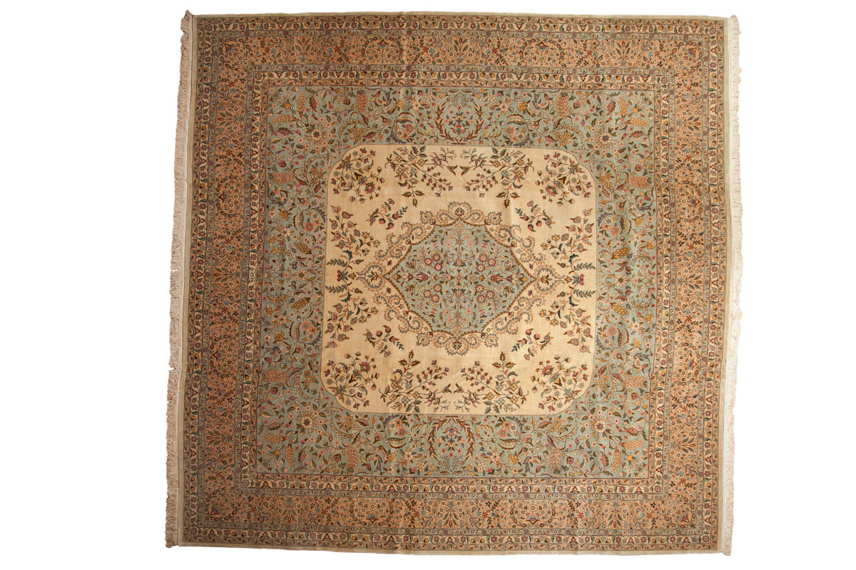 12x12 Vintage Bulgarian Kerman Design Square Carpet by Old New House® - main product image for Resin Society
