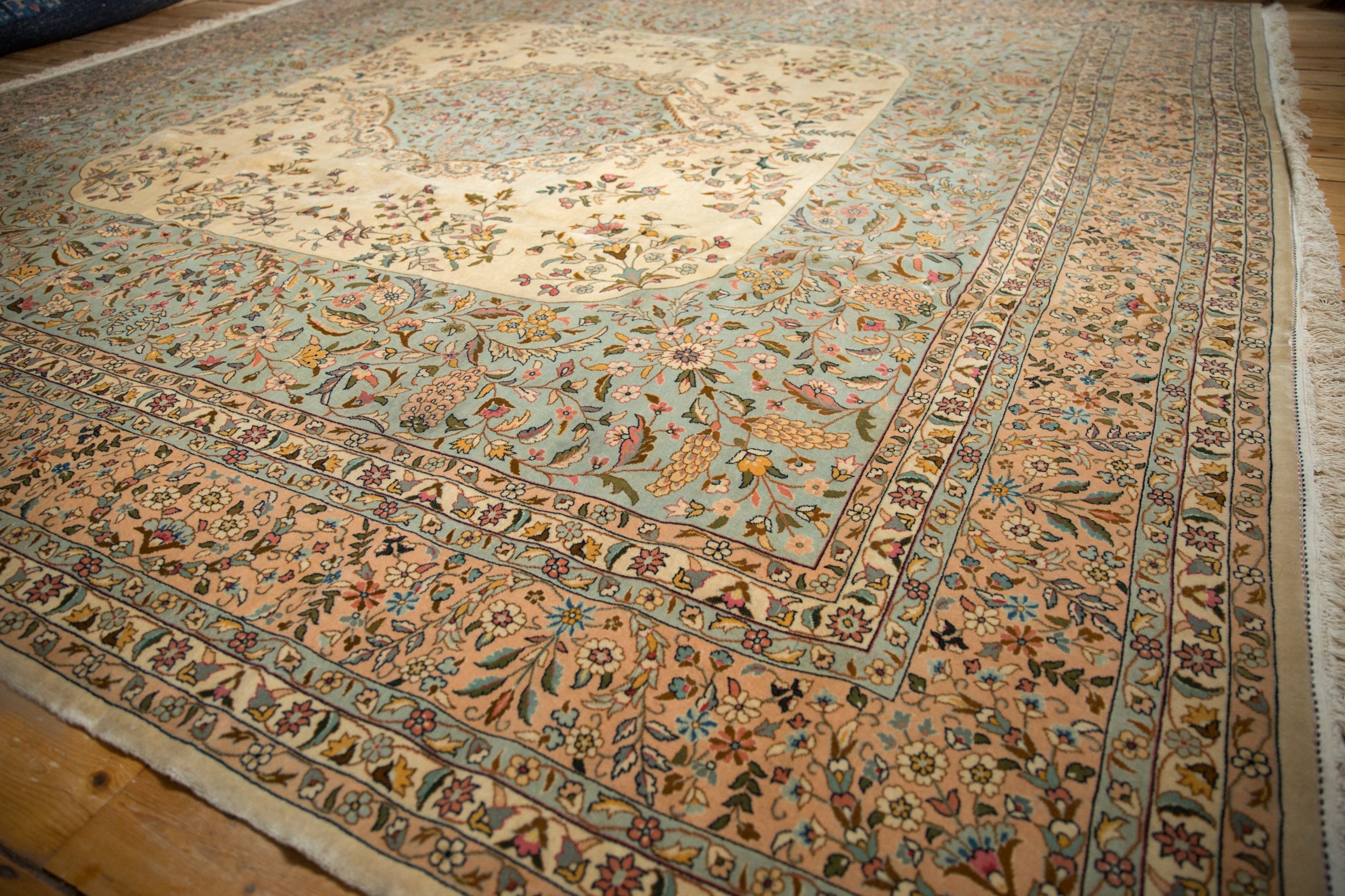 12x12 Vintage Bulgarian Kerman Design Square Carpet by Old New House® - product image 10 for Resin Society