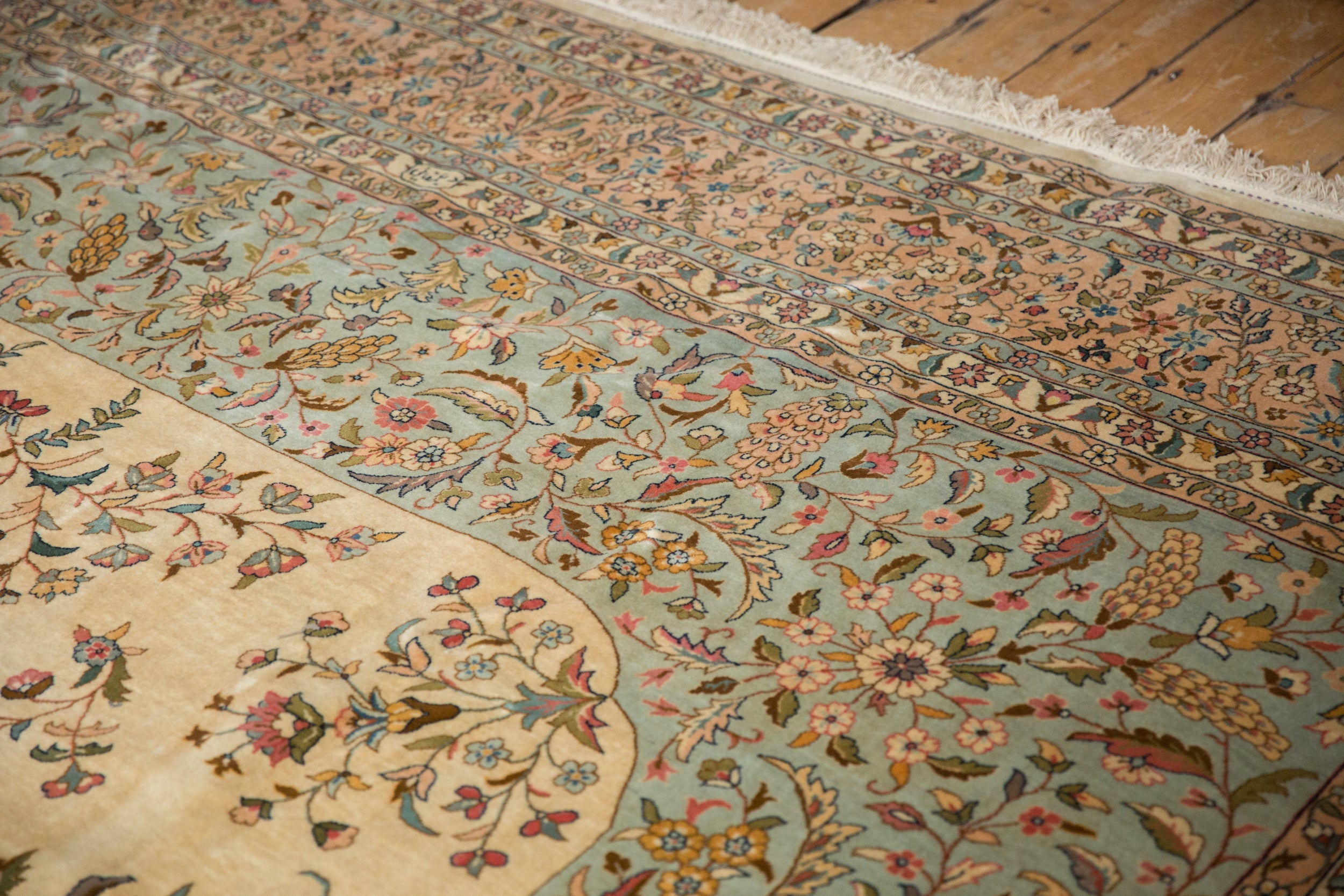 12x12 Vintage Bulgarian Kerman Design Square Carpet by Old New House® - product image 13 for Resin Society