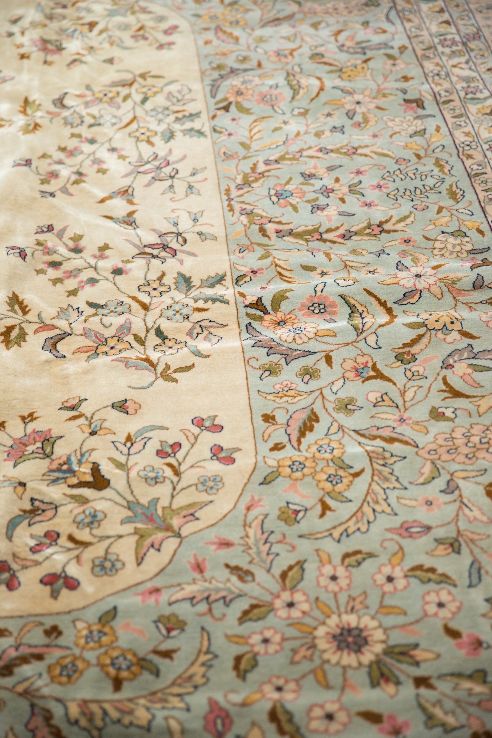 12x12 Vintage Bulgarian Kerman Design Square Carpet by Old New House® - product image 9 for Resin Society
