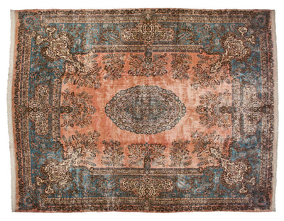 13.5x17 Vintage Cyrus Crown® Kerman Carpet by Old New House® - main product image for Resin Society