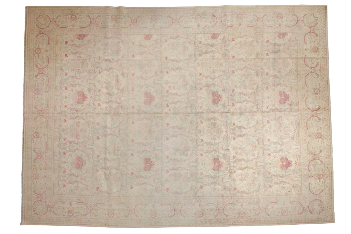 10x14 Vintage Distressed Bulgarian Kerman Design Carpet by Old New House® - main product image for Resin Society
