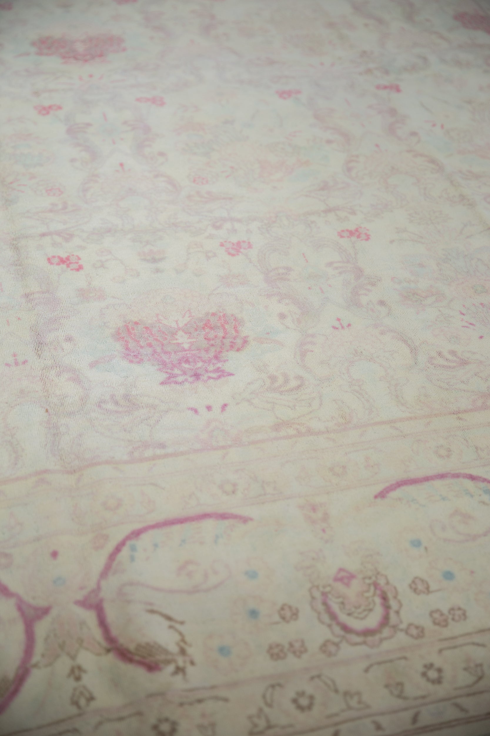 10x14 Vintage Distressed Bulgarian Kerman Design Carpet by Old New House® - product image 6 for Resin Society