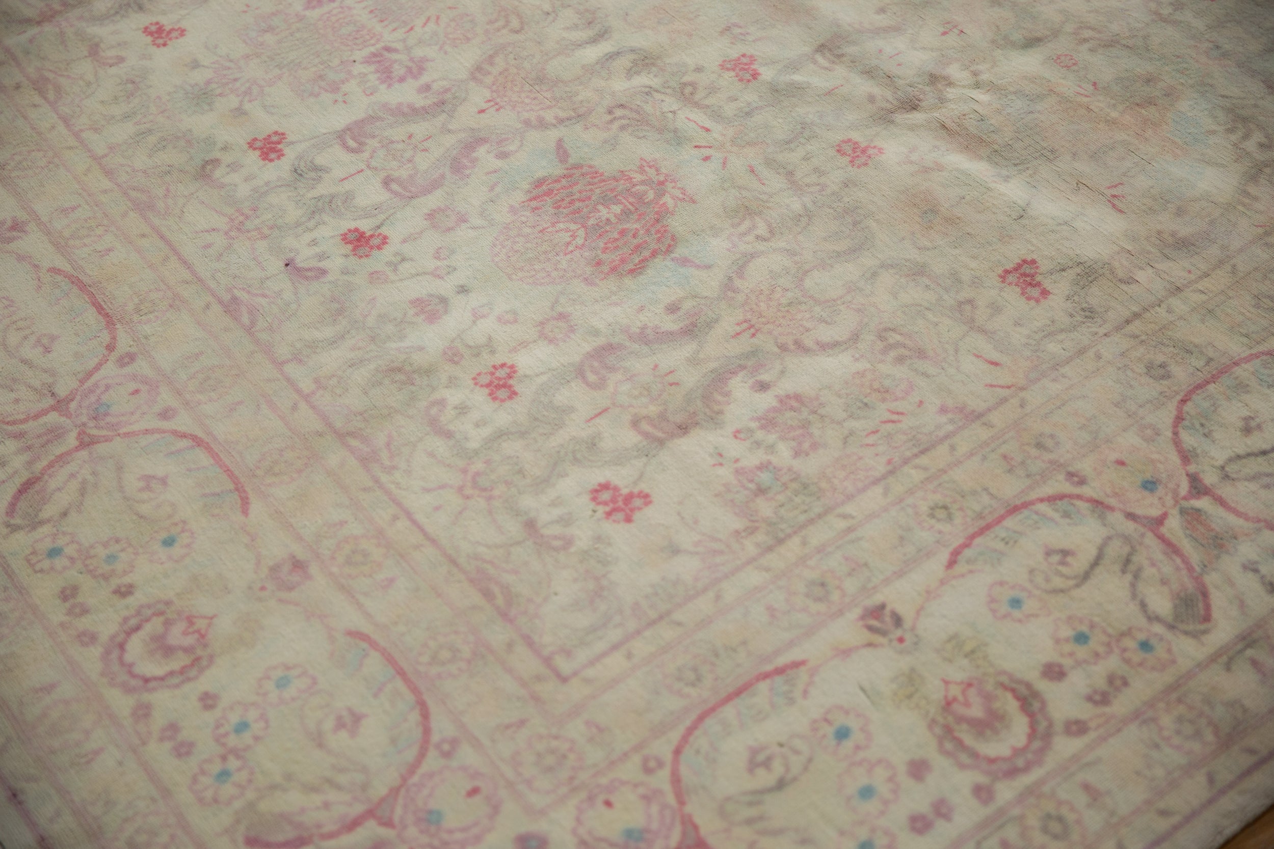 10x14 Vintage Distressed Bulgarian Kerman Design Carpet by Old New House® - product image 14 for Resin Society