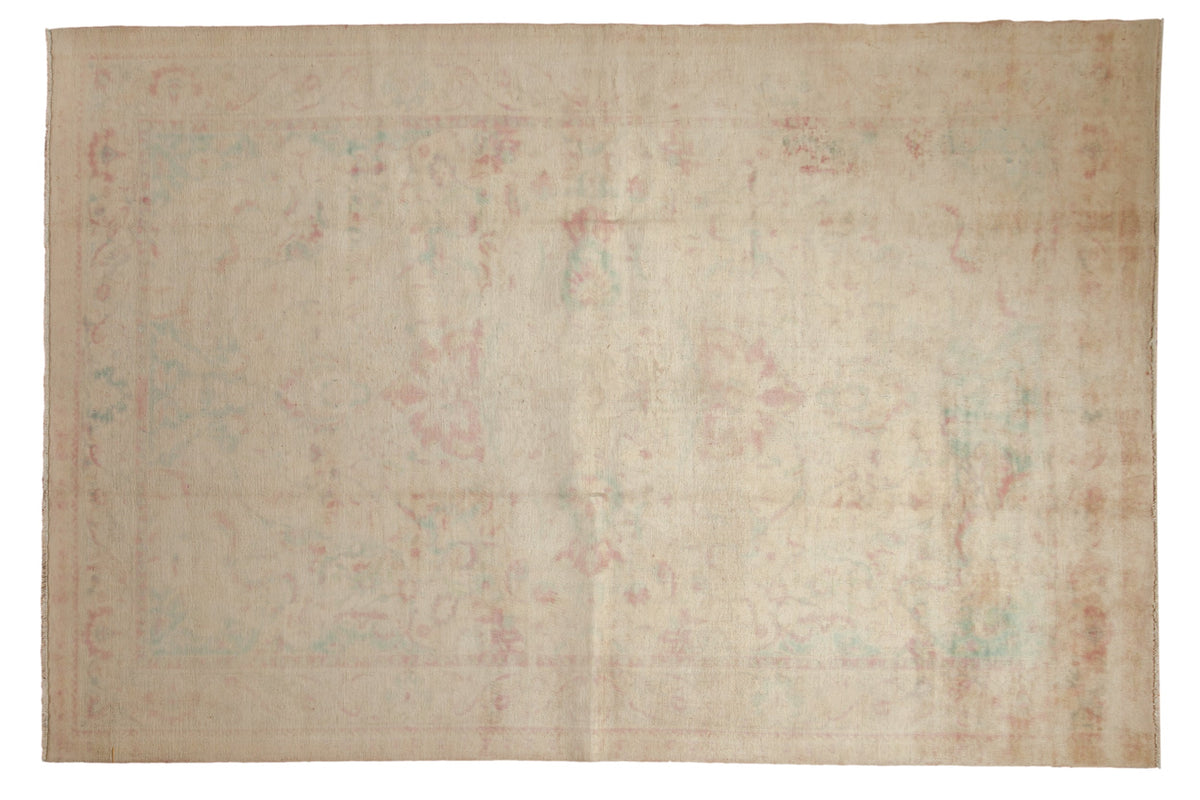 6x9 Vintage Distressed Bulgarian Polonaise Design Carpet by Old New House® - main product image for Resin Society