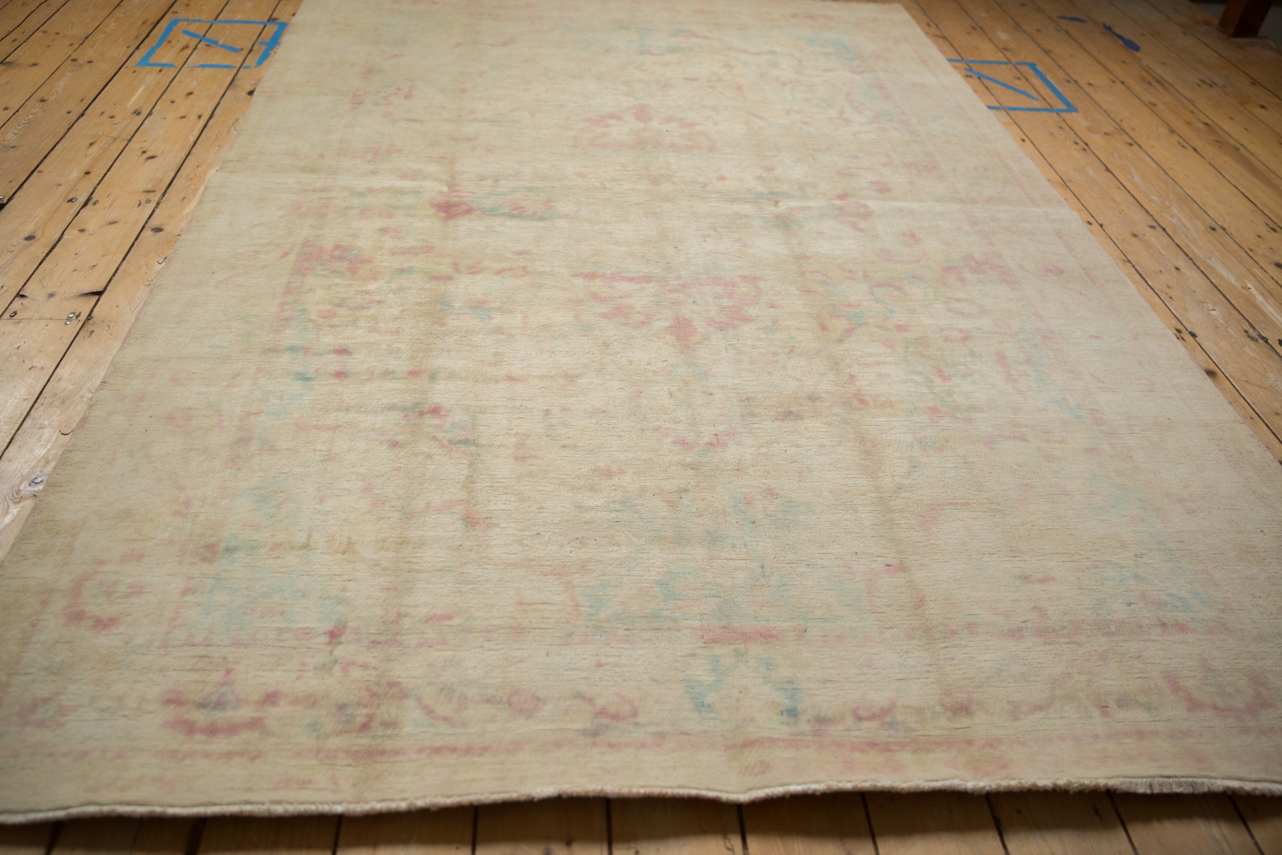 6x9 Vintage Distressed Bulgarian Polonaise Design Carpet by Old New House® - product image 3 for Resin Society
