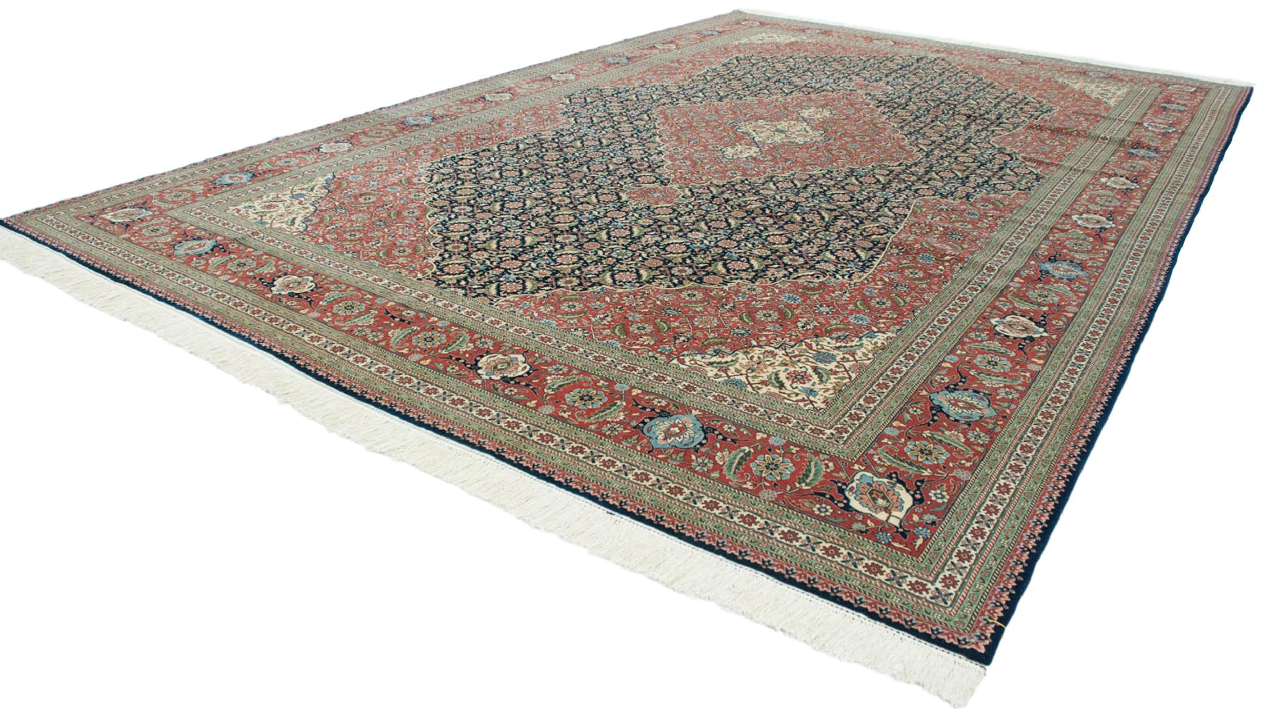 12x18 Vintage Bulgarian Tabriz Design Carpet by Old New House® - product image 7 for Resin Society